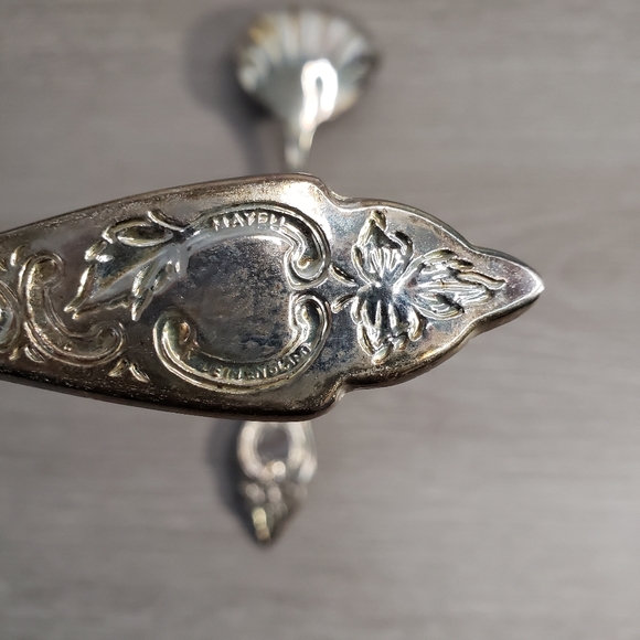 Vtg. Epon Brass Mayell Cake Slicer & Spoon set - Picture 5 of 12